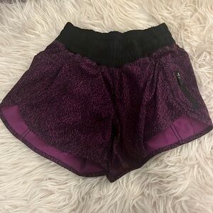 Lulu maroon and black shorts! Size 2-4!
